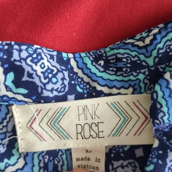 Retro Large Multicolored Blouse - Picture 4 of 8